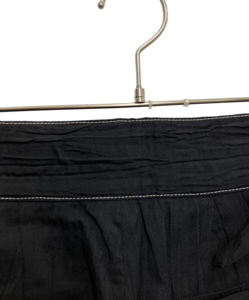 Ujoh（ウジョー）Ujoh (ウジョー) Side Belt Short Pants ブラック サイズ:2の古着・服飾アイテム