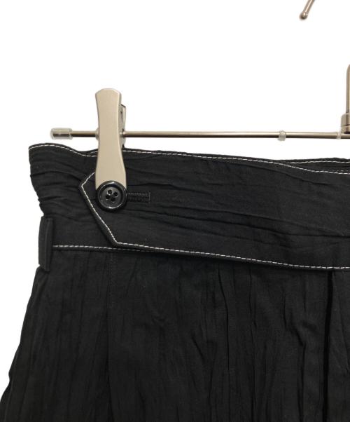 Ujoh（ウジョー）Ujoh (ウジョー) Side Belt Short Pants ブラック サイズ:2の古着・服飾アイテム