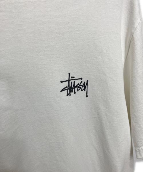 stussy（ステューシー）stussy (ステューシー) CALIFORNIA GROWN TEE PIGMENT DYED（カリフォルニア グラウン ティー ピグメント ダイド ） ホワイト サイズ:Mの古着・服飾アイテム
