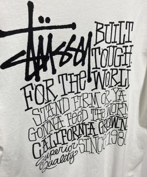 stussy（ステューシー）stussy (ステューシー) CALIFORNIA GROWN TEE PIGMENT DYED（カリフォルニア グラウン ティー ピグメント ダイド ） ホワイト サイズ:Mの古着・服飾アイテム