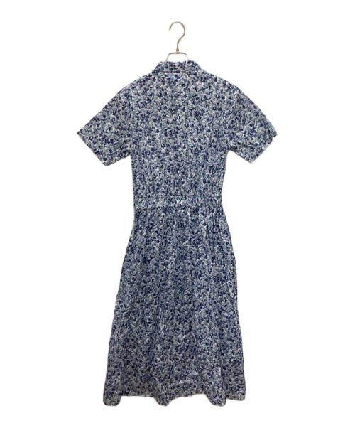 Maker's Shirt 鎌倉（メーカーズシャツカマクラ）Maker's Shirt 鎌倉 (メーカーズシャツカマクラ) リバティプリントシャツワンピース ブルー サイズ:40の古着・服飾アイテム