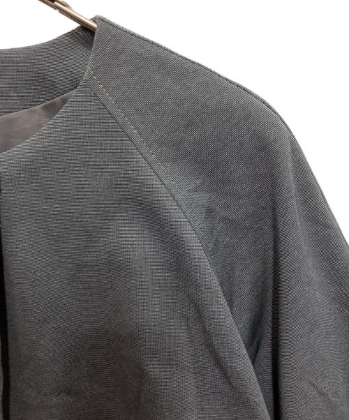 NEWYORKER（ニューヨーカー）NEWYORKER (ニューヨーカー) ノーカラージャケット グレー サイズ:17の古着・服飾アイテム