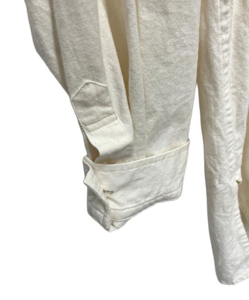confect（コンフェクト）confect (コンフェクト) シーティングバンドカラーシャツ アイボリー サイズ:4の古着・服飾アイテム