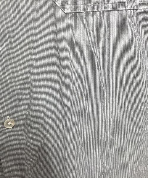 Porter Classic（ポータークラシック）Porter Classic (ポータークラシック) ROLL UP STRIPE SHIRT グレー サイズ:Lの古着・服飾アイテム