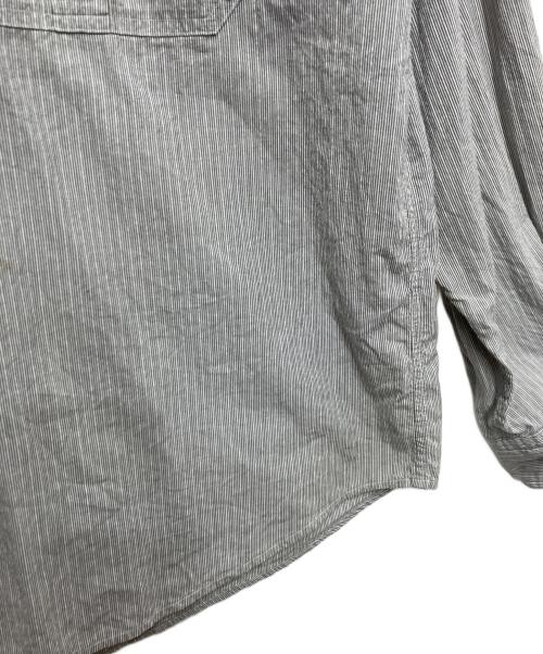 Porter Classic（ポータークラシック）Porter Classic (ポータークラシック) ROLL UP STRIPE SHIRT グレー サイズ:Lの古着・服飾アイテム