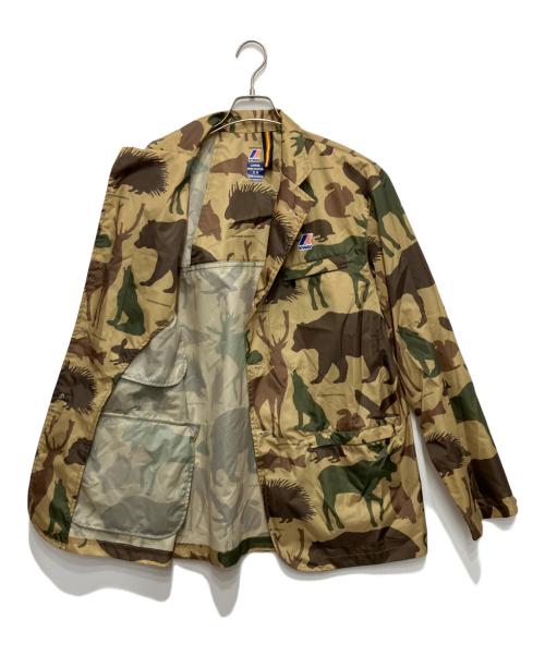 Engineered Garments（エンジニアド ガーメンツ）Engineered Garments (エンジニアド ガーメンツ) K-WAY (ケイウェイ) アニマルプリント フィールドジャケット カーキ サイズ:Ｌの古着・服飾アイテム
