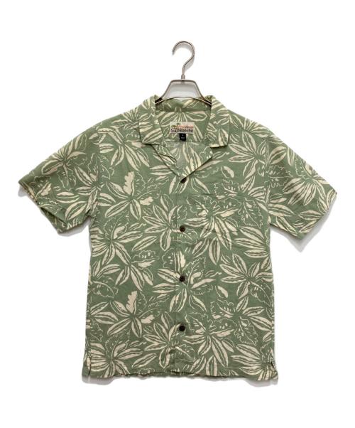 pataloha（パタロハ）pataloha (パタロハ) ボタニカル柄アロハシャツ グリーン サイズ:Ｓの古着・服飾アイテム