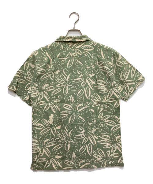 pataloha（パタロハ）pataloha (パタロハ) ボタニカル柄アロハシャツ グリーン サイズ:Ｓの古着・服飾アイテム