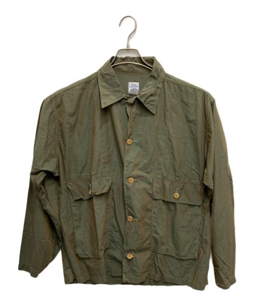 POST O'ALLS（ポストオーバーオールズ）POST O'ALLS (ポストオーバーオールズ) カバーシャツ カーキ サイズ:Mの古着・服飾アイテム