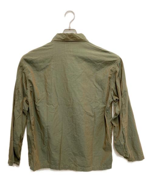 POST O'ALLS（ポストオーバーオールズ）POST O'ALLS (ポストオーバーオールズ) カバーシャツ カーキ サイズ:Mの古着・服飾アイテム