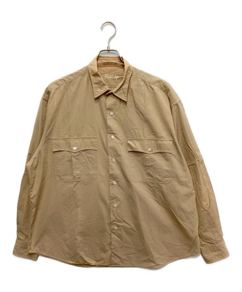 Porter Classic（ポータークラシック）Porter Classic (ポータークラシック) Roll Up Shirt ベージュ サイズ:Ｌの古着・服飾アイテム
