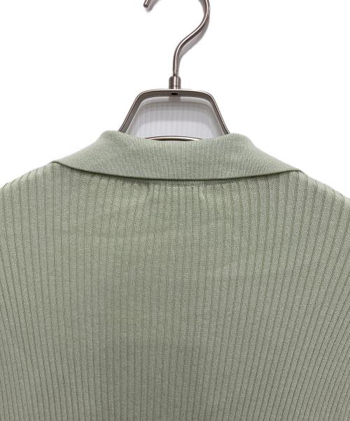 FRAY ID（フレイ アイディー）FRAY ID (フレイ アイディー) ポロカラーコンビワンピース グリーン 未使用品の古着・服飾アイテム