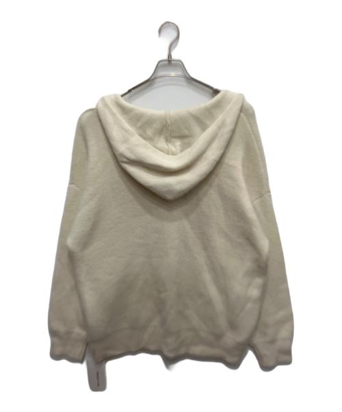FRAY ID（フレイ アイディー）FRAY ID (フレイ アイディー) ニットフーディー アイボリー サイズ:FREE 未使用品の古着・服飾アイテム