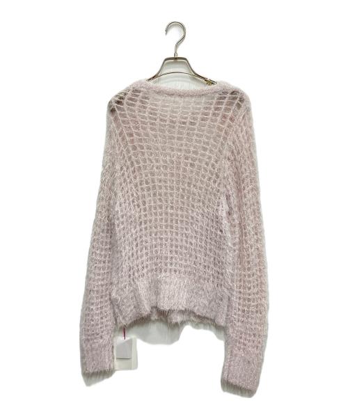 furfur（ファーファー）furfur (ファーファー) シャイニーリボンセーター ピンク サイズ:free 未使用品の古着・服飾アイテム