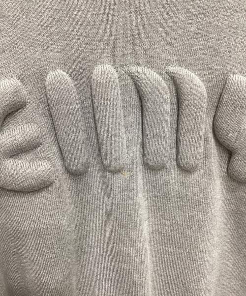eimy istoire（エイミーイストワール）eimy istoire (エイミーイストワール) EIMYロゴエンボスニット グレー サイズ:freeの古着・服飾アイテム