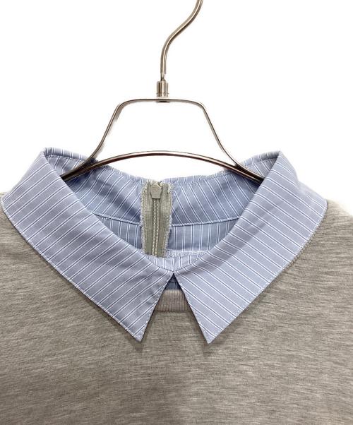 Olu.（オルドット）Olu. (オルドット) フリルレイヤードダンボールスウェット グレー サイズ:FREE 未使用品の古着・服飾アイテム