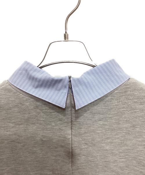 Olu.（オルドット）Olu. (オルドット) フリルレイヤードダンボールスウェット グレー サイズ:FREE 未使用品の古着・服飾アイテム