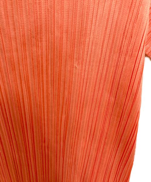 PLEATS PLEASE（プリーツプリーズ）PLEATS PLEASE (プリーツプリーズ) プリーツカットソー オレンジ サイズ:３の古着・服飾アイテム