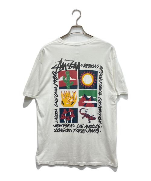 stussy（ステューシー）stussy (ステューシー) High Desert Tee（ハイ デザート ティー） ホワイト サイズ:Lの古着・服飾アイテム