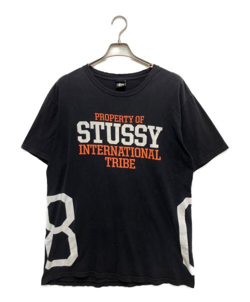 stussy（ステューシー）stussy (ステューシー) INTER NATIONAL TRIBE Tシャツ（インターナショナルトゥライブ Tシャツ） ブラック サイズ:Lの古着・服飾アイテム
