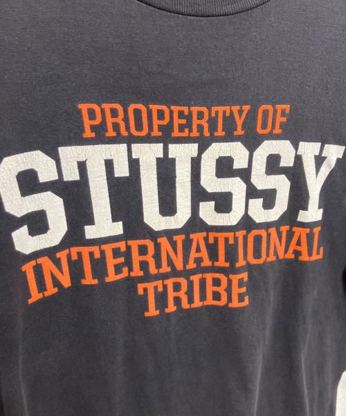 stussy（ステューシー）stussy (ステューシー) INTER NATIONAL TRIBE Tシャツ（インターナショナルトゥライブ Tシャツ） ブラック サイズ:Lの古着・服飾アイテム
