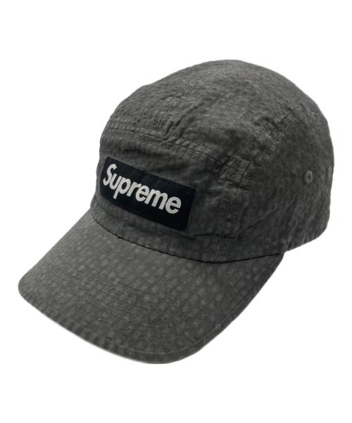 SUPREME（シュプリーム）Supreme (シュプリーム) Washed Seersucker Camp Cap グレーの古着・服飾アイテム