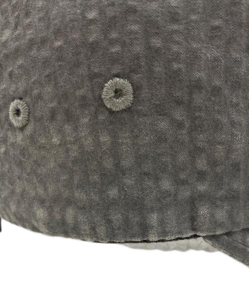 SUPREME（シュプリーム）Supreme (シュプリーム) Washed Seersucker Camp Cap グレーの古着・服飾アイテム