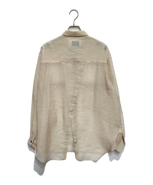 STUDIOUS（ステュディオス）STUDIOUS (ステュディオス) シアーシャツ ベージュ サイズ:freeの古着・服飾アイテム