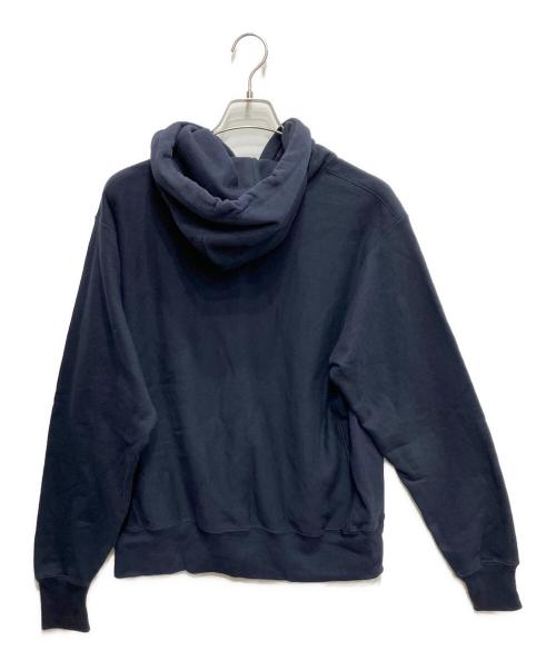 MoMA（モマ）MoMA (モマ) Champion REVERSE WEAVE (チャンピオン リバース ウィーブ) 刺繍プルオーバーパーカー ネイビー サイズ:XLの古着・服飾アイテム