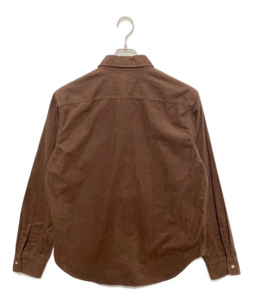 A BATHING APE（アベイシングエイプ）A BATHING APE (アベイシングエイプ) Ape Head Corduroy Shirt ブラウン サイズ:XLの古着・服飾アイテム