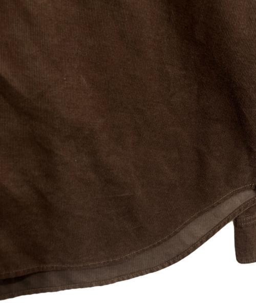 A BATHING APE（アベイシングエイプ）A BATHING APE (アベイシングエイプ) Ape Head Corduroy Shirt ブラウン サイズ:XLの古着・服飾アイテム