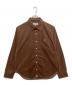 A BATHING APE（アベイシングエイプ）の古着「Ape Head Corduroy Shirt」｜ブラウン