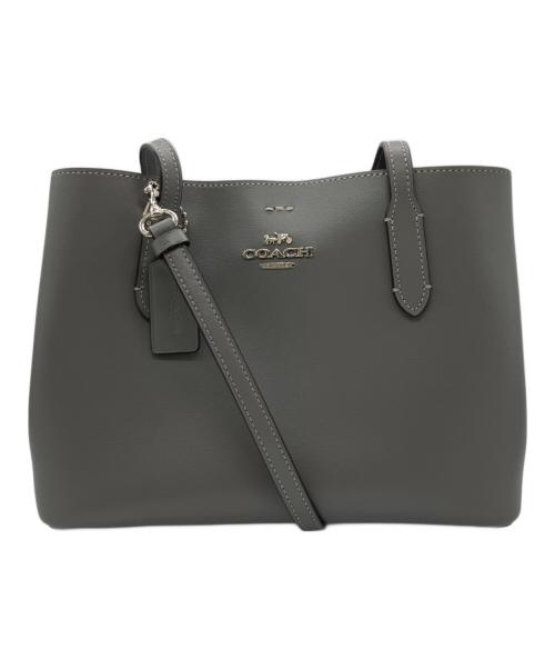 COACH（コーチ）COACH (コーチ) ミニアベニュー キャリーオール2WAYバッグ グレーの古着・服飾アイテム