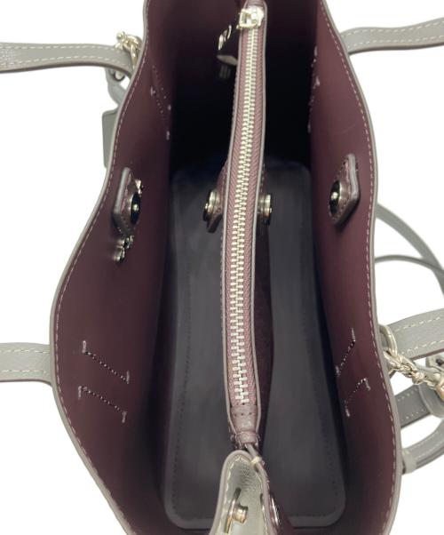 COACH（コーチ）COACH (コーチ) ミニアベニュー キャリーオール2WAYバッグ グレーの古着・服飾アイテム