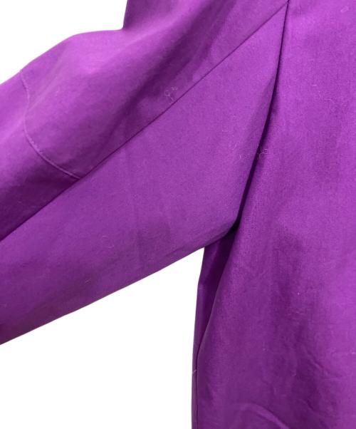 UNTITLED（アンタイトル）UNTITLED (アンタイトル) キーネックボリューム袖ブラウス パープル サイズ:4 未使用品の古着・服飾アイテム