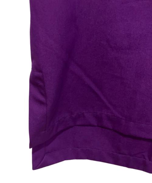 UNTITLED（アンタイトル）UNTITLED (アンタイトル) キーネックボリューム袖ブラウス パープル サイズ:4 未使用品の古着・服飾アイテム