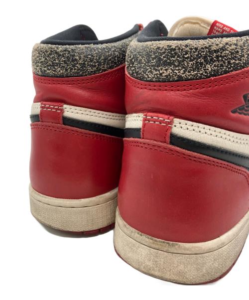 NIKE（ナイキ）NIKE (ナイキ) AIR JORDAN 1 RETRO OG（エアジョーダン 1 レトロ OG） ブラック×レッド サイズ:27の古着・服飾アイテム