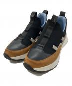 LANVIN en Bleuランバンオンブルー）の古着「厚底レースアップスニーカー」｜ブラック