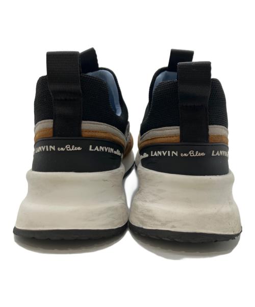 LANVIN en Bleu（ランバンオンブルー）LANVIN en Bleu (ランバンオンブルー) 厚底レースアップスニーカー ブラック サイズ:23 1/2の古着・服飾アイテム