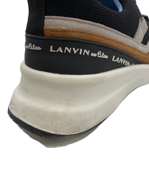 LANVIN en Bleu（ランバンオンブルー）LANVIN en Bleu (ランバンオンブルー) 厚底レースアップスニーカー ブラック サイズ:23 1/2の古着・服飾アイテム