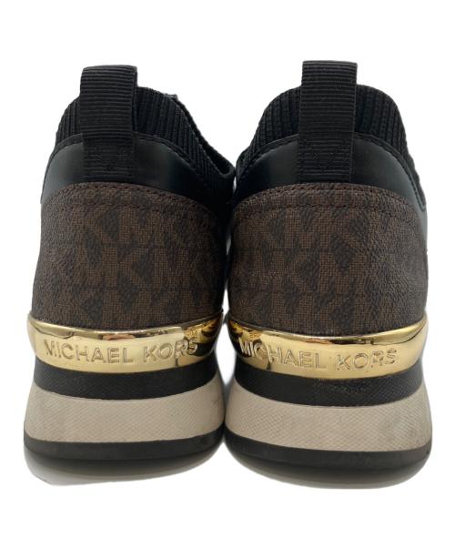 MICHAEL KORS（マイケルコース）MICHAEL KORS (マイケル・コース) JENKINSニットスニーカー ブラック サイズ:Mの古着・服飾アイテム