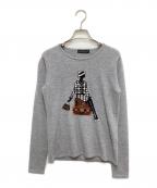 DAMA collectionダーマコレクション）の古着「カシミヤ混ニット」｜グレー
