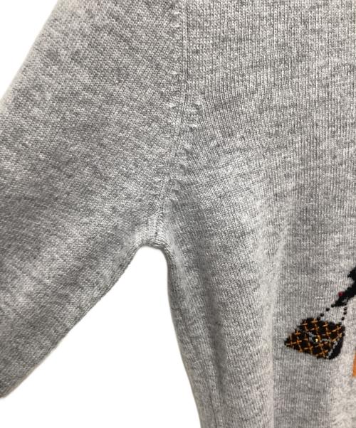 DAMA collection（ダーマコレクション）DAMA collection (ダーマコレクション) カシミヤ混ニット グレー サイズ:Sの古着・服飾アイテム