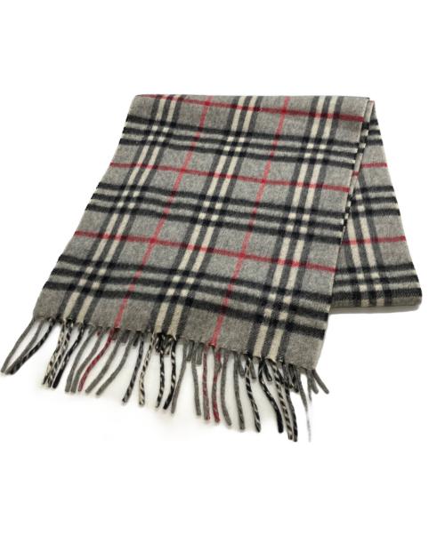 Burberry's（バーバリーズ）Burberry's (バーバリーズ) カシミヤマフラー グレーの古着・服飾アイテム