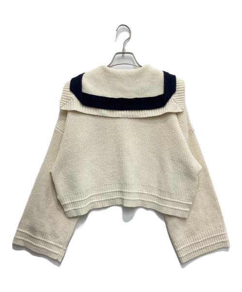 Vivienne Westwood RED LABEL（ヴィヴィアンウエストウッドレッドレーベル）Vivienne Westwood RED LABEL (ヴィヴィアンウエストウッドレッドレーベル) セーラーカラーニット アイボリー サイズ:00の古着・服飾アイテム