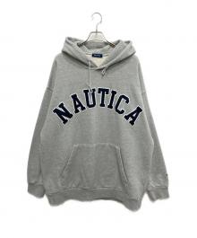 NAUTICA（ノーティカ）の古着「Arch Logo Sweat Hoodie」｜グレー