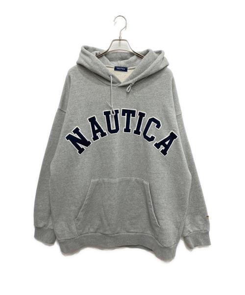 NAUTICA（ノーティカ）NAUTICA (ノーティカ) Arch Logo Sweat Hoodie グレー サイズ:XXLの古着・服飾アイテム