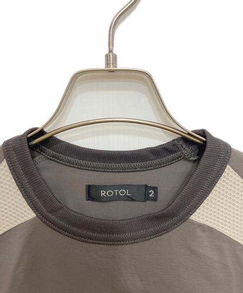 ROTOL（ロトル）ROTOL (ロトル) LONG SLEEVE TEE X（ロングスリーブ ティー Ⅹ） グレー サイズ:2の古着・服飾アイテム