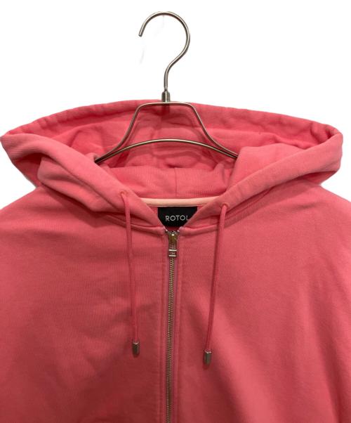 ROTOL（ロトル）ROTOL (ロトル) TRANSFORM FULL ZIP HOODIE（トランスフォーム フルジップ フーディ） ピンク サイズ:2の古着・服飾アイテム