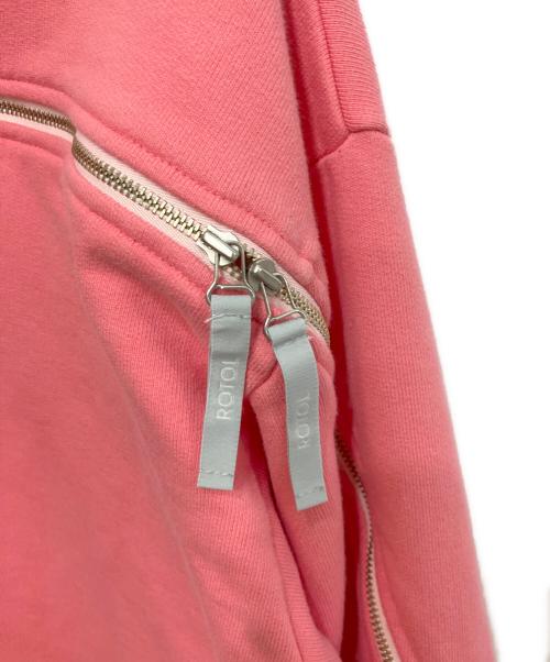 ROTOL（ロトル）ROTOL (ロトル) TRANSFORM FULL ZIP HOODIE（トランスフォーム フルジップ フーディ） ピンク サイズ:2の古着・服飾アイテム